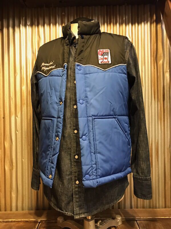 I142 メンズ ベスト 高機能! CALEE キャリー ストリート ルード RUDE カジュアル 中綿 Thinsulate シンサレート ワッペン (8)/ M拍卖