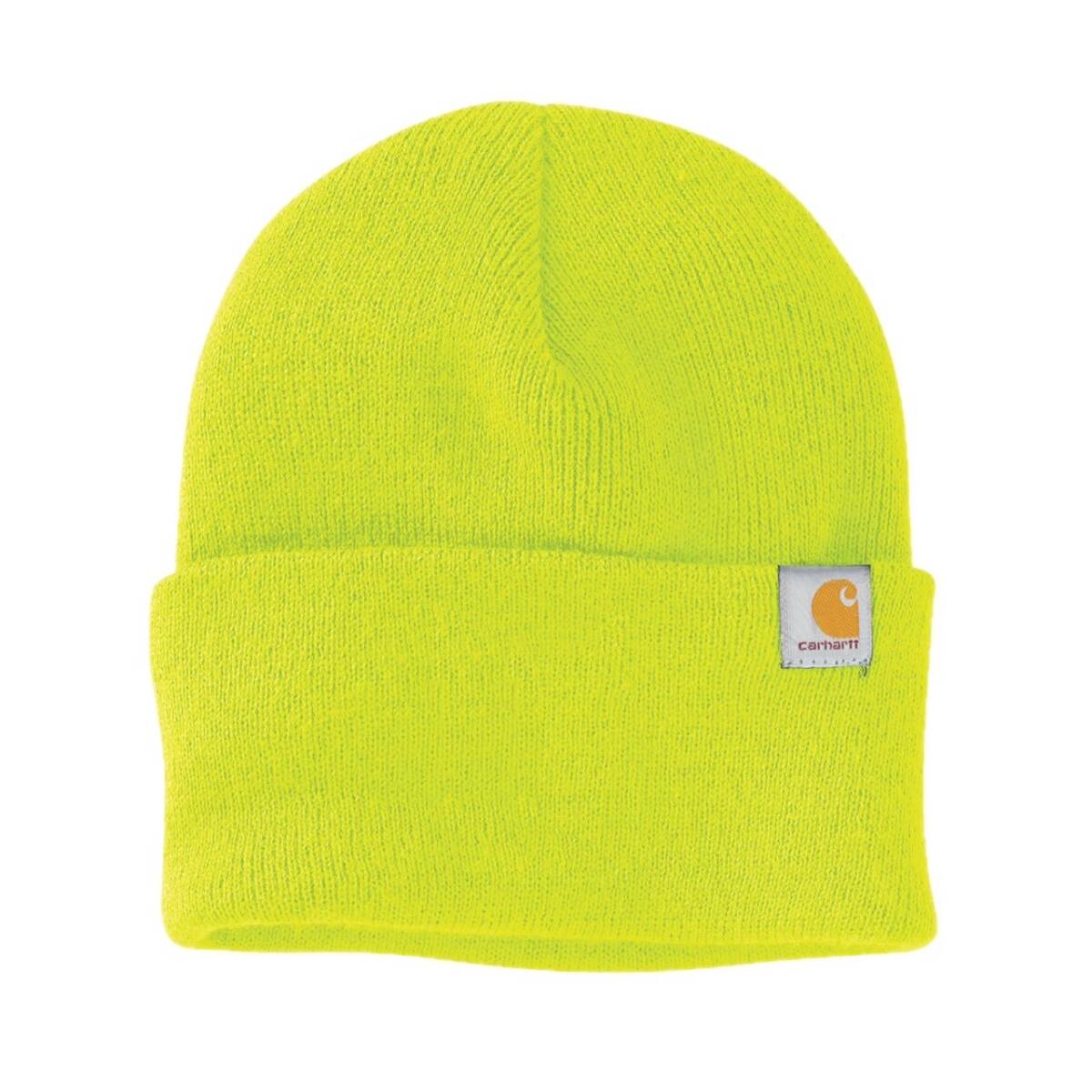 カーハート 帽子 ニット帽 ビーニー リブ付き リブビーニー CT104597 ライムイエロー ワンサイズ Carhartt KNIT CUFFED BEANIE 新品拍卖