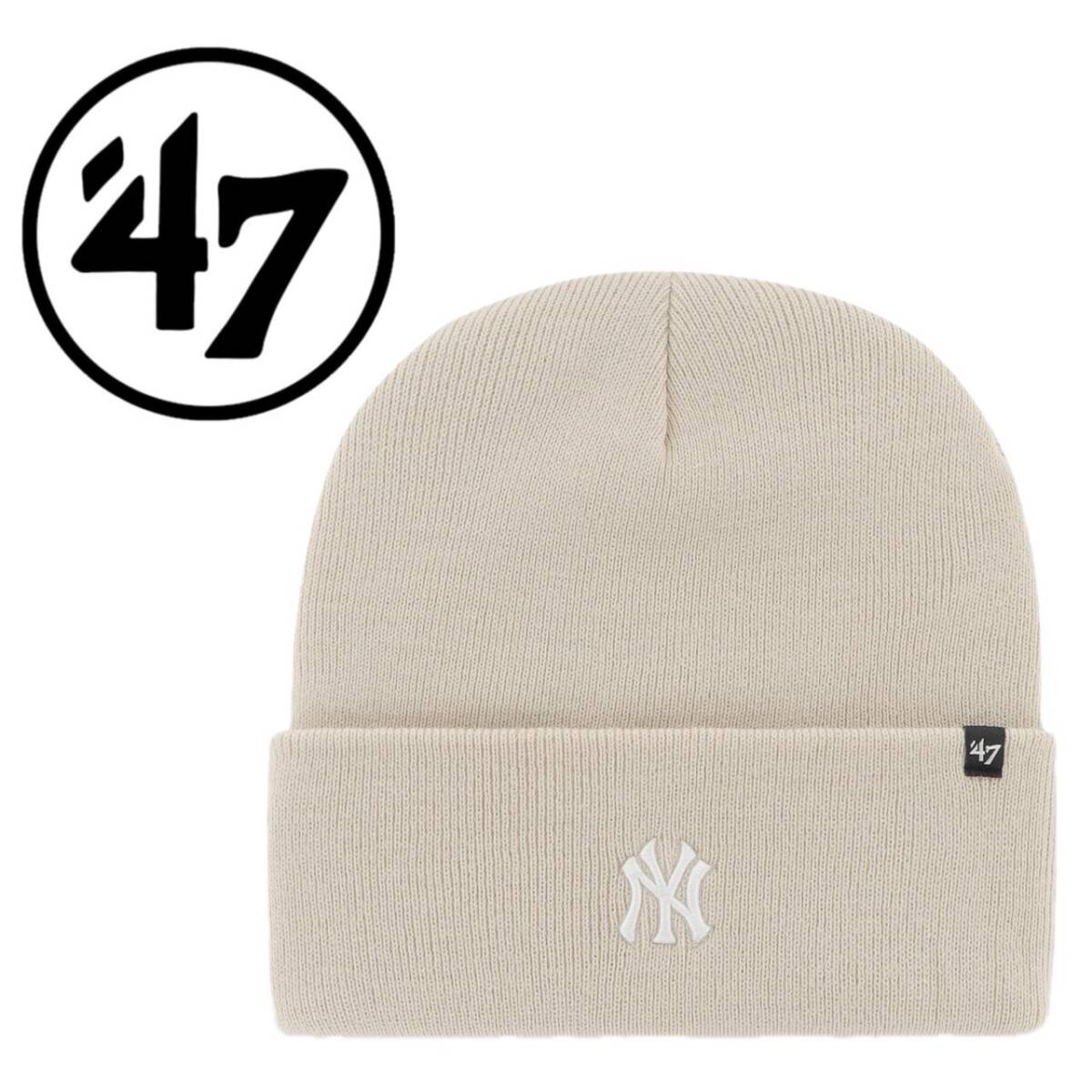 47 フォーティーセブン ブランド 帽子 ニット帽子 ビーニー ヤンキース ボーン ミニロゴ 刺ロゴ 47 BRAND BASE RUNNER CUFF KNIT 新品拍卖