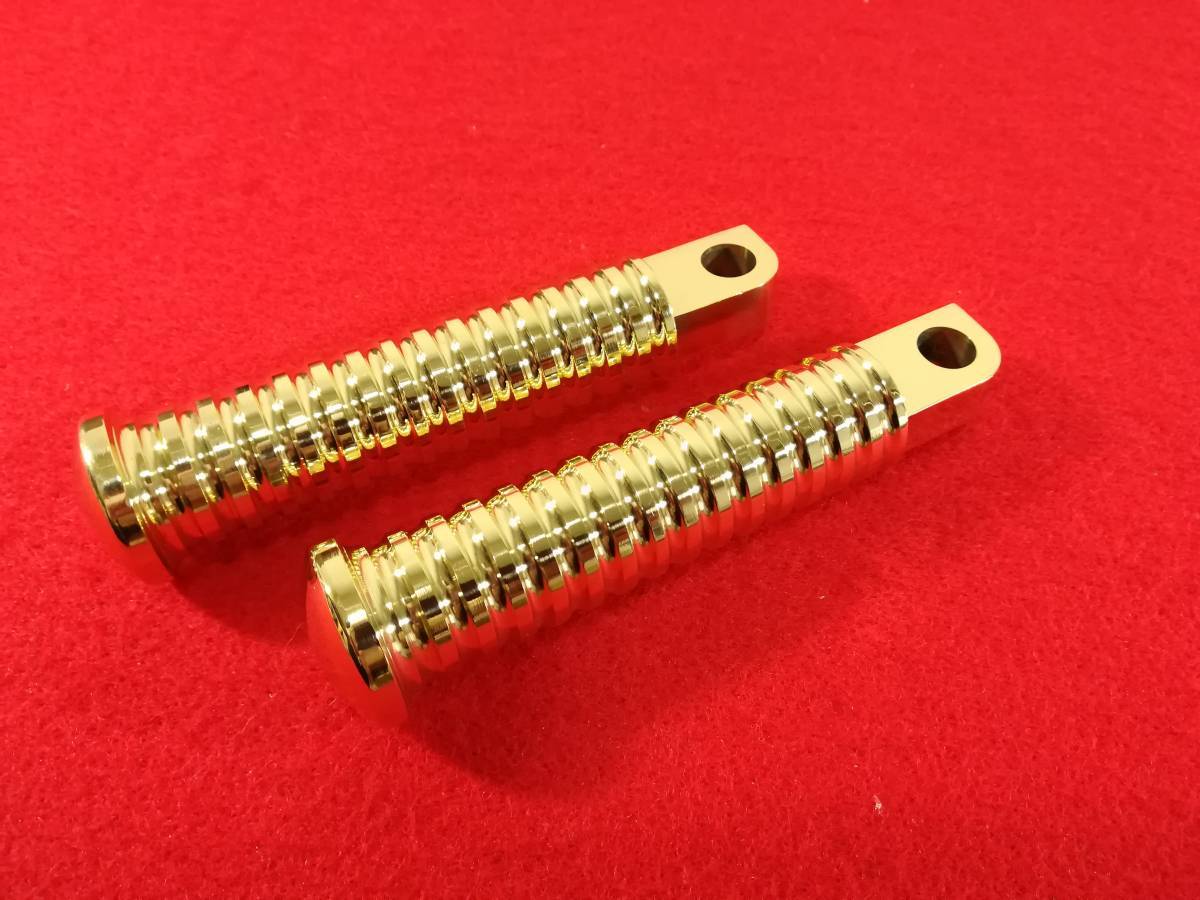 真鍮 ステップ 削り出し スポーツスター ブラス ハーレー ドラッグスター チョッパー ボバー 2拍卖