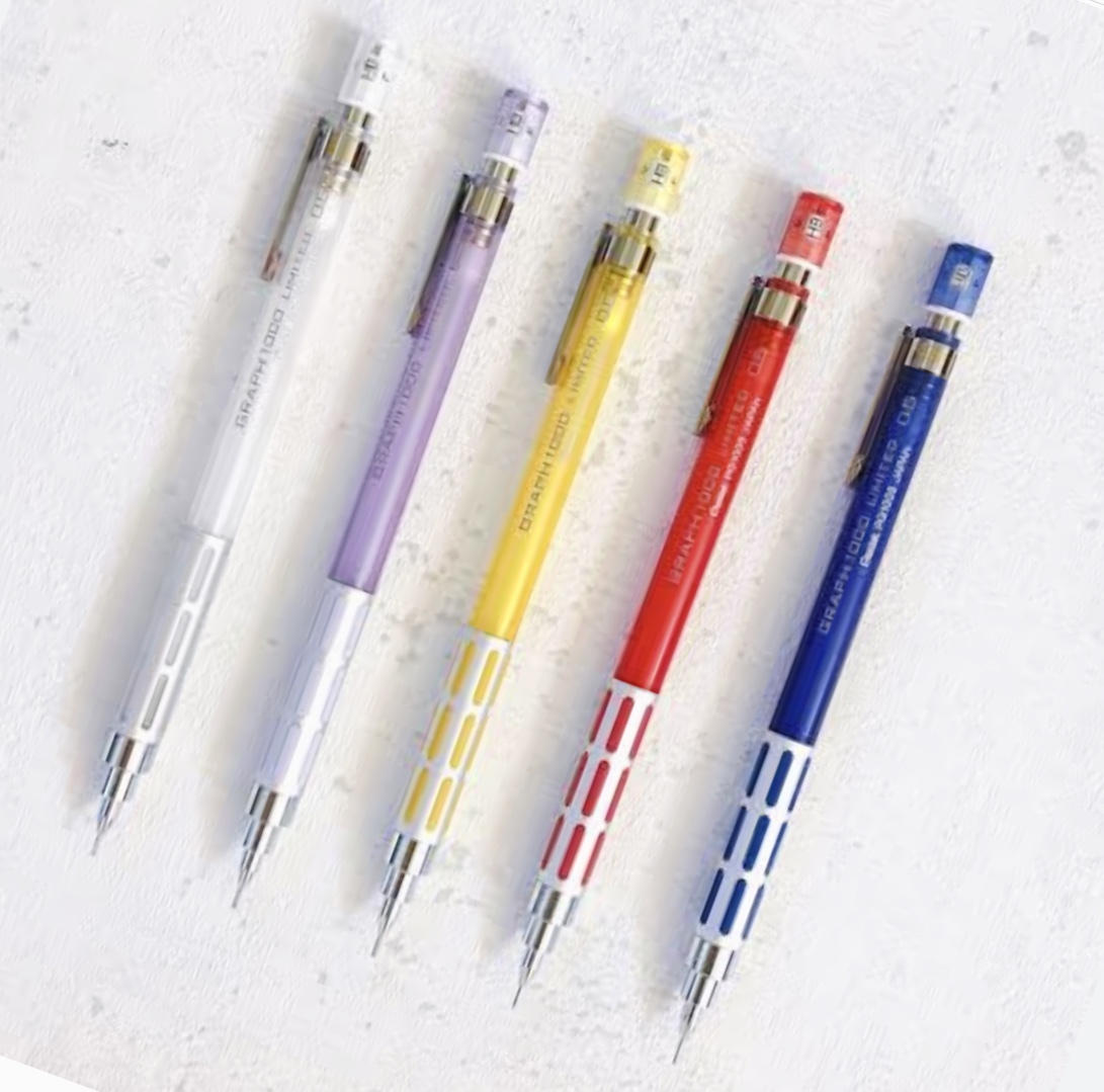 完売品 未使用 Pentel Graph1000 Limited Edition Clear Color TSUTAYA 0.5mm グラフ1000 TSUTAYA限定 クリアカラー 5本セット拍卖