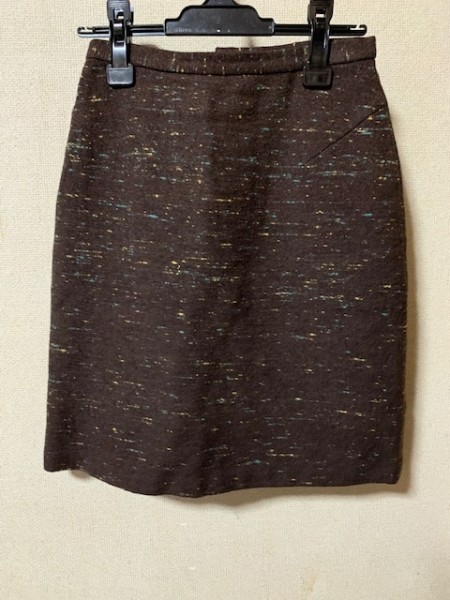 LYNN HOLLYN ウールスカート 38サイズ ブラウン拍卖
