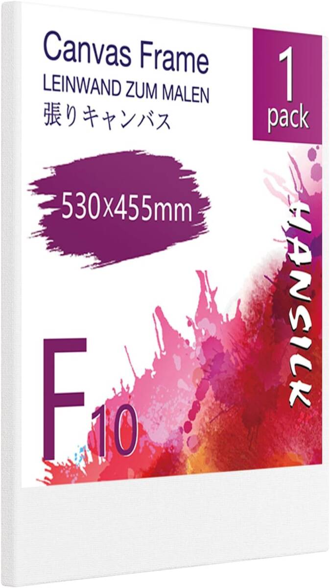 キャンバス 張りキャンバス F10 455mmx530mm 1枚 キャンバス絵拍卖