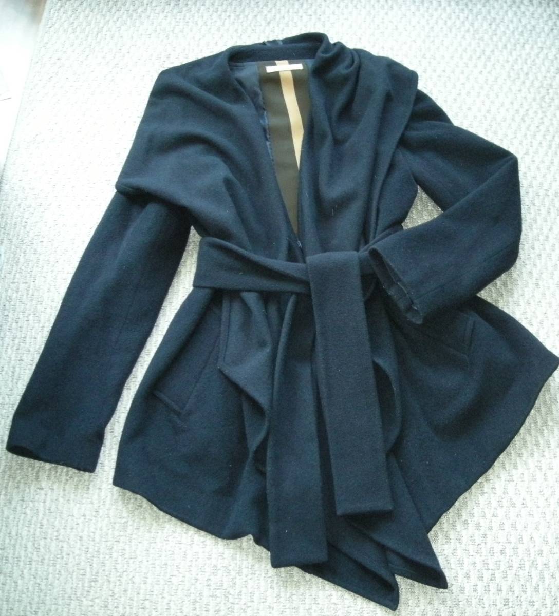 ☆GALLARDAGALANTEガリャルガランテ ハーフ丈コート☆ネイビー系 Fサイズ拍卖