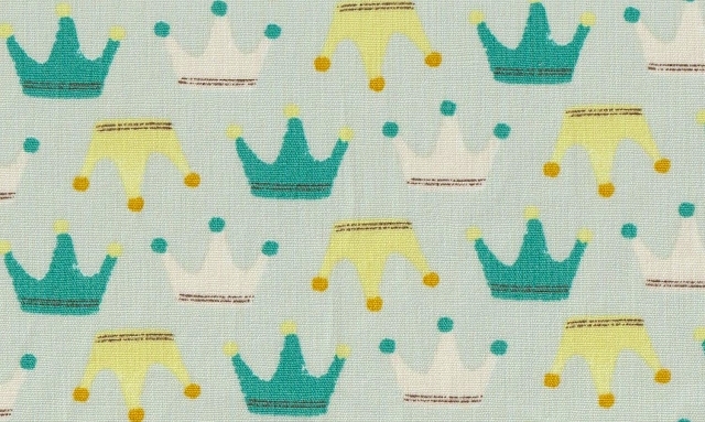 輸入生地 プリントコットン布巾150 王冠柄拍卖