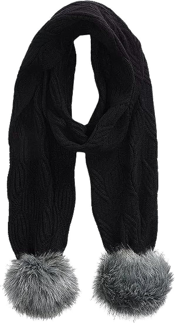 即決 新品 USA限定 正規品 日本未発売 The North Face ノースフェイス Ohmega ポンポンスカーフ マフラー Black拍卖