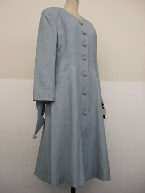 【新古品・タグ付き!】★CLOISE★ロングコート 9AR/水色/アウター/ストール付き拍卖