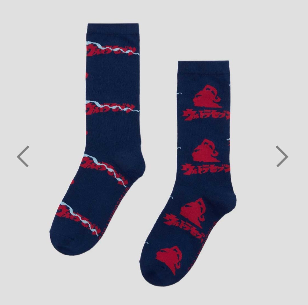 新品未使用!グラニフ ウルトラセブン 靴下 Sサイズ 23cm〜25cm 2点セット ウルトラマン拍卖