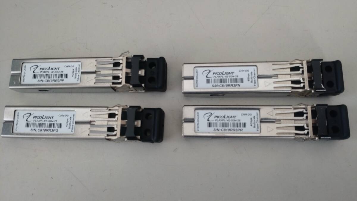 PicoLight PRLXPL-VE-SG4-26 Multi-rate Fibre Channel SFP Module 4本まとめて ファイバーチャネルSFPモジュール 【ジャンク】拍卖