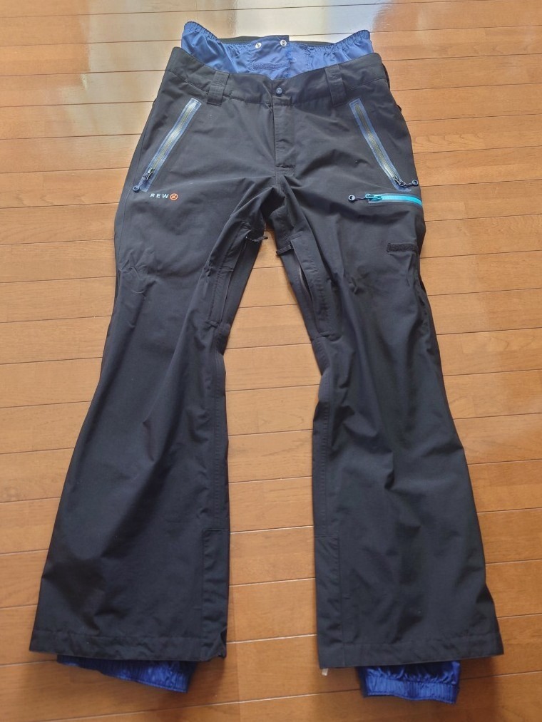 REW・スノーボードウェア・パンツ・ GORE-TEX・Mサイズ・ブラック拍卖