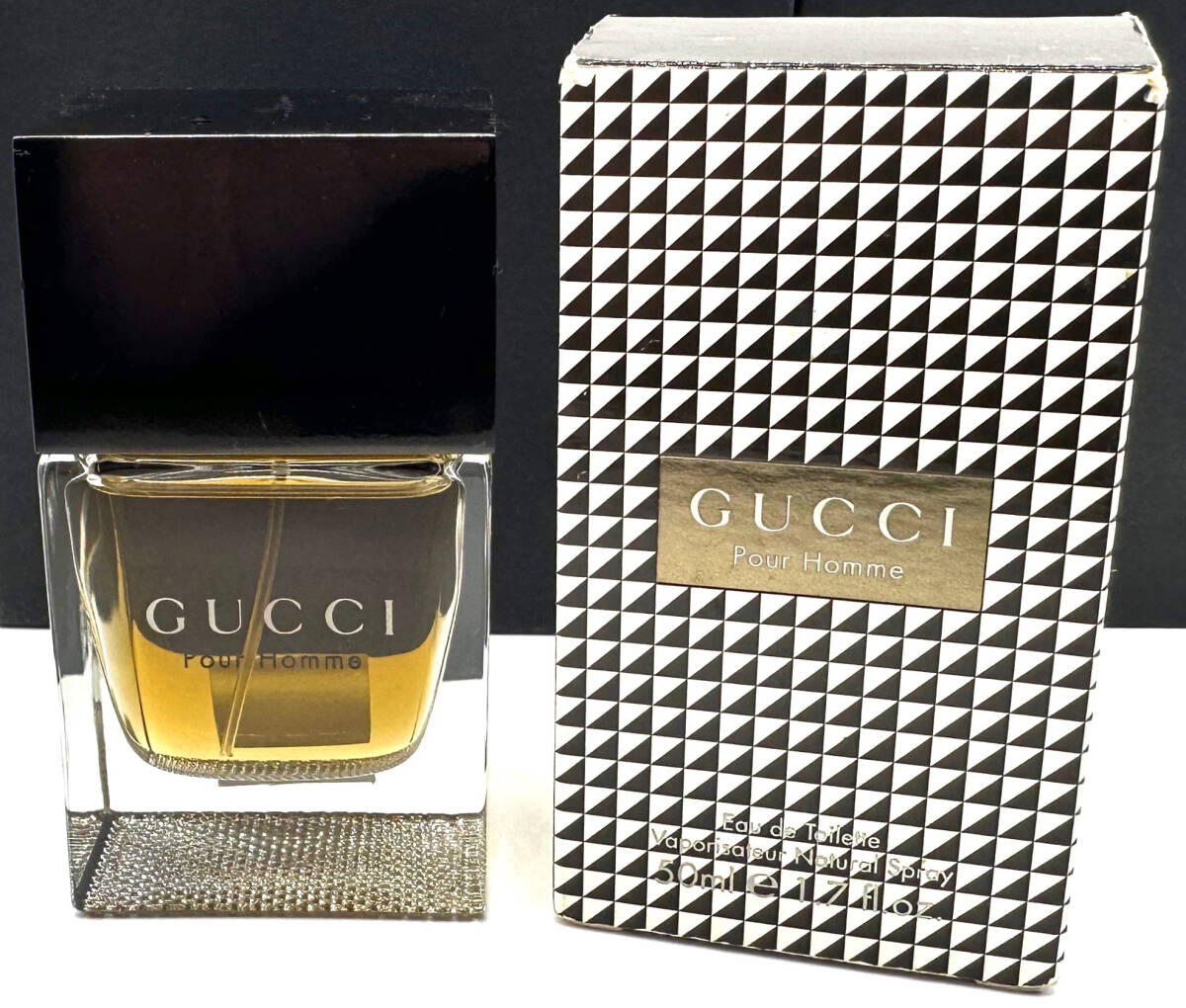 ★グッチプールオム/GUCCI Pour Homme Natural Spray 50ml ★展示USED/残量約98%★約49ml 地下冷暗倉庫保管/超激レア超人気・廃盤/入手困難拍卖