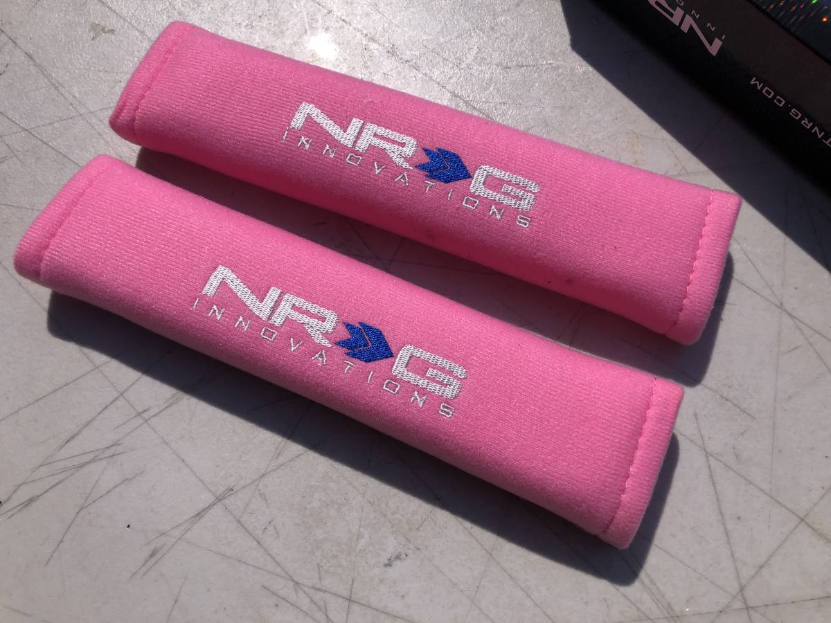 NRG シートベルトパッド ピンク 2本1SET USDM JDM stance Pink 正規輸入品 SBP27PK 即納拍卖