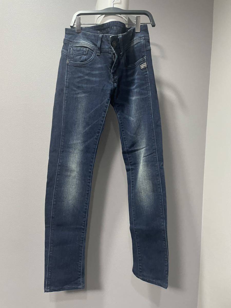 未使用に近い美品ジースターロゥG-STAR RAW長ズボンデニムロゴパンツ拍卖
