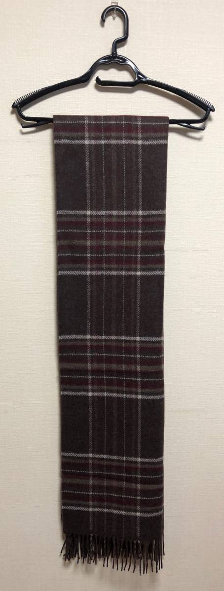 【ダンヒル DUNHILL】カシミヤ混ストールチョコ色新品格安即決79%OFF拍卖