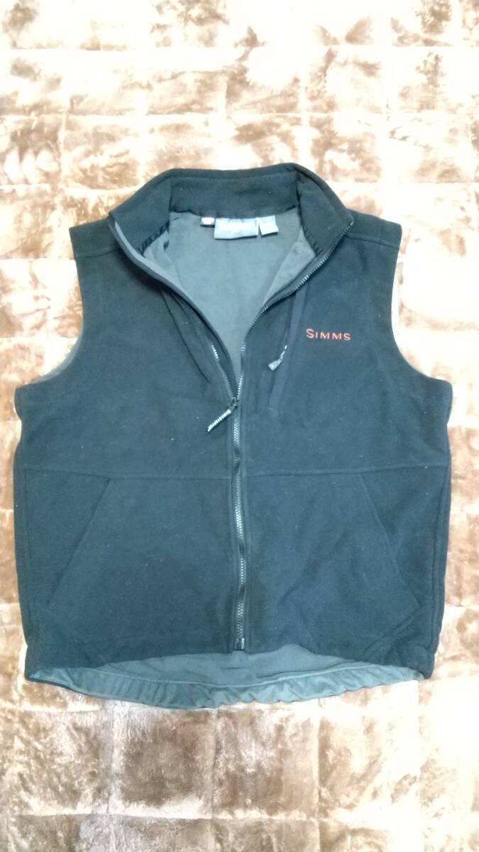 SIMMS VEST ベスト ゴアテックス ウインドストッパー M ブラック 黒 フリース シムス 未使用品 FISHING PRODUCTS GORE-TEX WINDSTOPPER拍卖