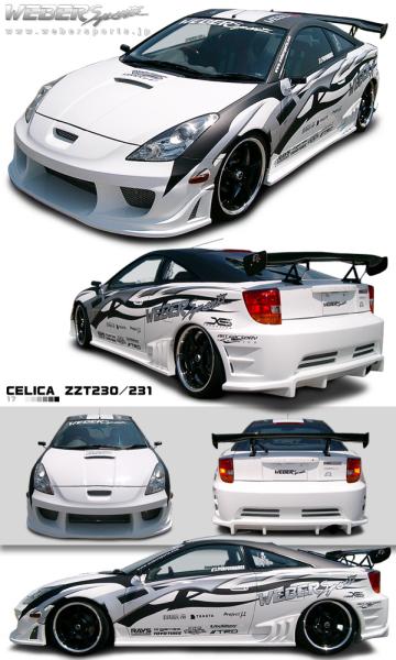 WEBERSPORTSエアロZZT系  セリカ用F/B  S/S R/B3点Kit!2拍卖