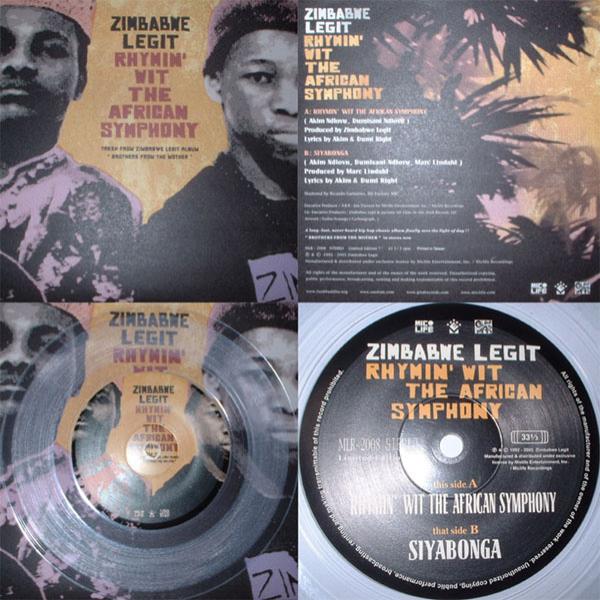 Zimbabwe Legit Rhymin' wit the African symphony Miclife 7inch 透明盤 afro jazz hip hop拍卖