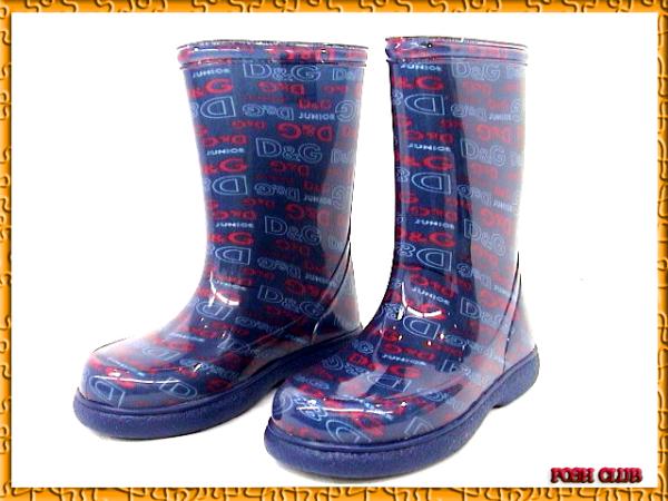 D&G*ドルガバ<61271>子供用*長靴*青*22(14.5cm)拍卖