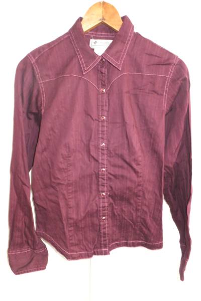 ☆☆送料無料☆Columbia☆長袖ウエスタンシャツ☆パープル☆ウーマンS☆z20拍卖