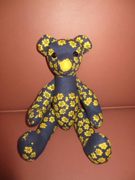 ハンドメイド・くまのぬいぐるみ☆マリメッコ生地☆No.3拍卖