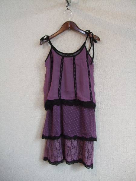 infinitePossibility紫シフォンキャミワンピ(USED)31315)拍卖