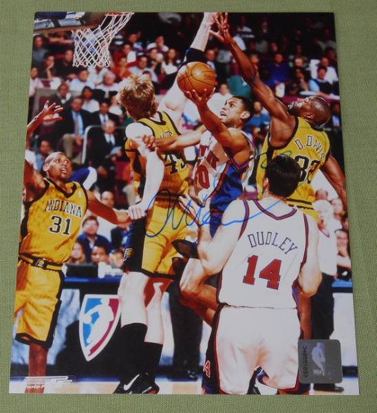 NBA●ニックス アラン・ヒューストン 直筆サインフォト拍卖