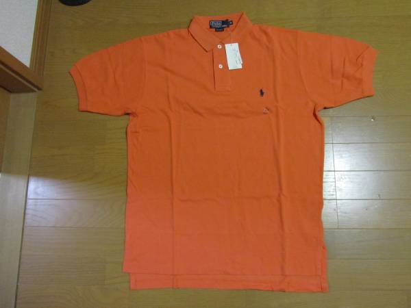 【RalphLauren】ラルフローレン 半袖ポロシャツ 未着用 オレンジ拍卖
