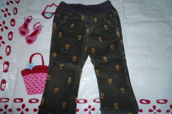 美品FOKIDSドクロ総柄長パンツ110cm拍卖