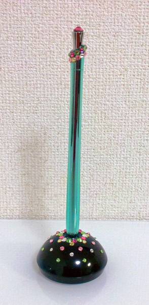 デコデスクペン*グラスブルー*黒0.7mm*油性ボールペン拍卖