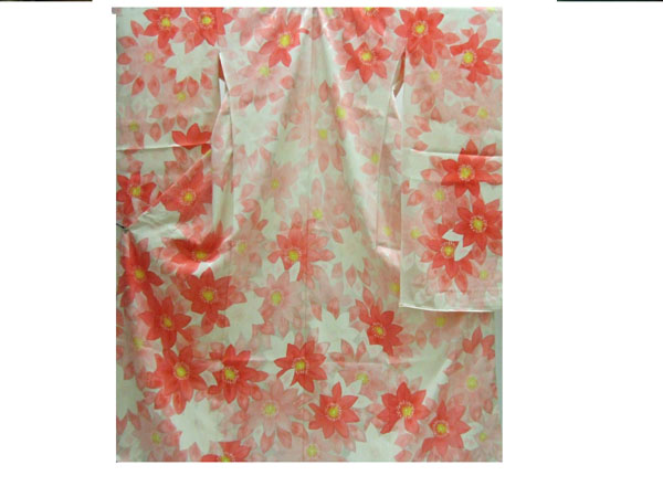 東京菱一 濡れ描き 振り袖 未仕立品 45000円に ダウン拍卖