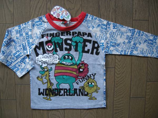 【新品】Finger Papa長袖Tシャツ 本体綿100% 100拍卖
