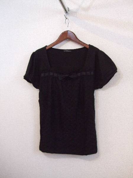 CDS黒前レース半袖カットソー(USED)12115拍卖