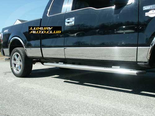 2004-2007 04-07 フォード F150 クロームロッカーパネルセット サイドモール メッキ クロ-ムパネル 鏡面 トリム エアロ カスタム拍卖