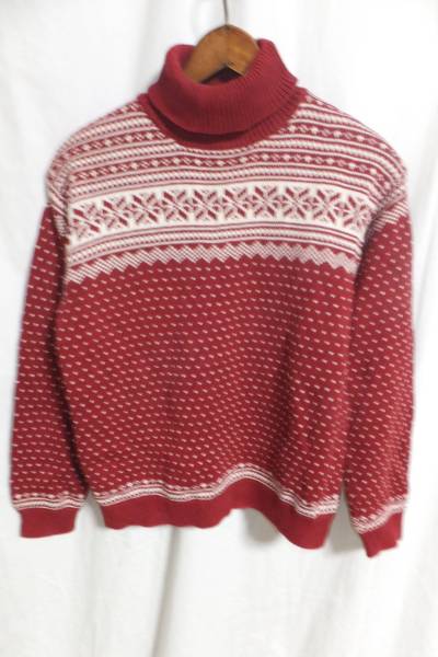 ☆☆送料無料☆☆L.L.Bean☆ハイネックフェアアイルコットンニット☆ウーマンM☆z20拍卖