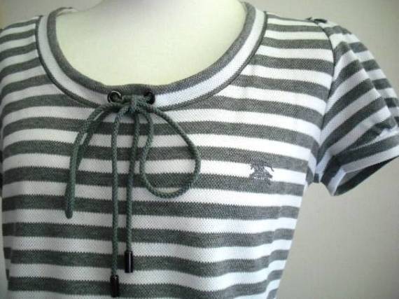 BURBERRY BLUE LABEL★ボーダーティアードフリルワンピ―ス拍卖