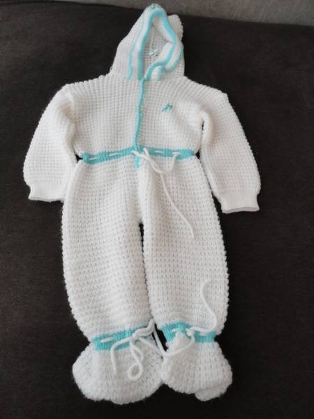 ★70sイタリア ヴィンテージ 赤ちゃん服 ホワイトエメラルド拍卖