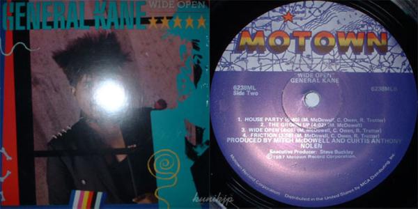 General Kane Wide open LP Motown 1987! 80's Disco R&B拍卖