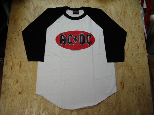 新品 七分袖Tシャツ「 AC/DC 」M ベースボール ラグラン ハードロック メタル ROCK ロック バンド エーシーディー 523拍卖