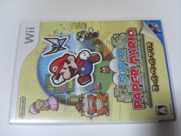 Wiiソフト スーパーペーパーマリオ☆Wii拍卖