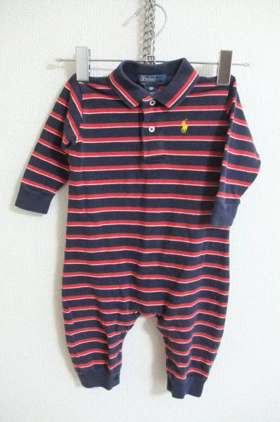 ☆☆送料無料☆★Ralphlauren★ポロシャツ素材ロンパース★12ヶ月用★z20拍卖
