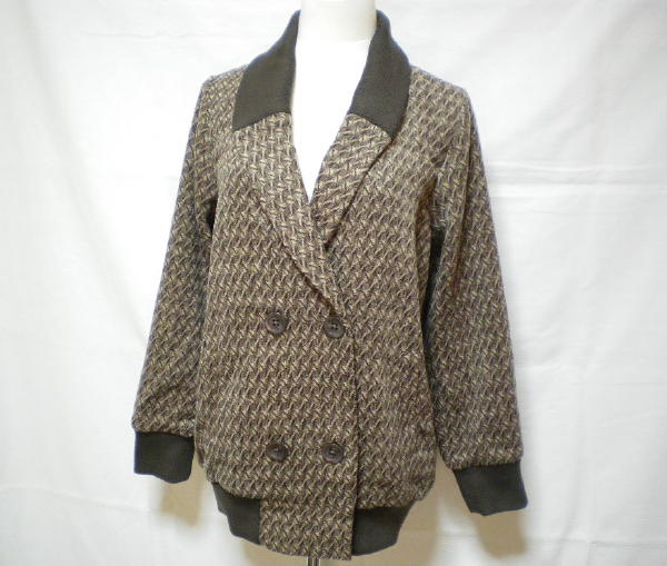 WHO'SWHO★ショールリブコクーンジャケットコート★新品★ブラウン★ウール★チャオパニック拍卖