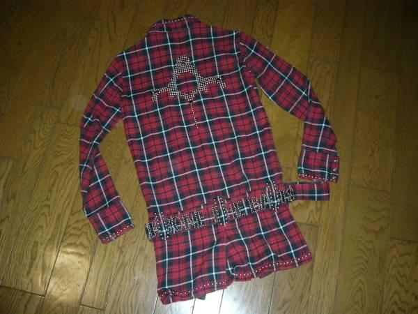 BACKBONE バックボーン × HTC スタッズ ロングシャツ S ベルト付き / チェック柄 ハリウッドトレーディングカンパニー 定価15万拍卖