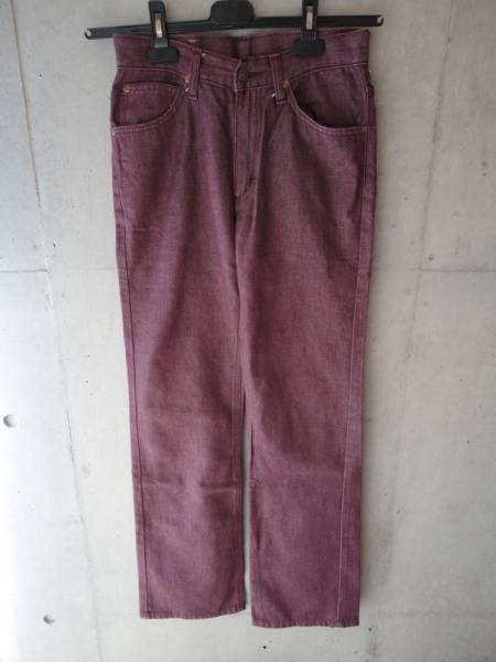 レア★80s ヴィンテージ Lee デッドストック ジーンズ 小豆色拍卖