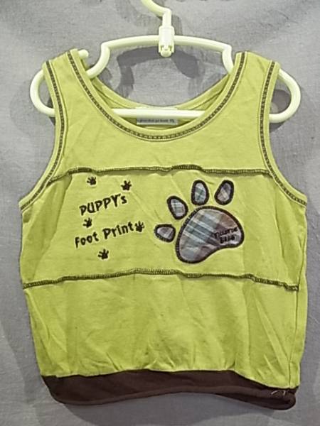 Ω bebe Ω★95cm★可愛いタンクトップ■草色■綿拍卖