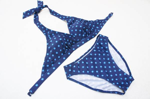 ●水着 M●ユニクロ◆ドット*カシュクール・ソフト三角ビキニ M拍卖