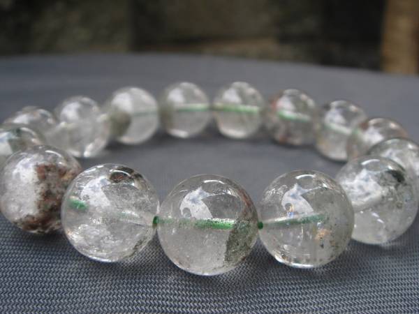 ☆4A級特大天然ファントムガーデンクオーツブレスレット15mmE29拍卖