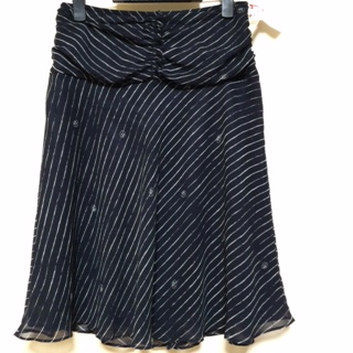 ★紺色フレアースカート拍卖