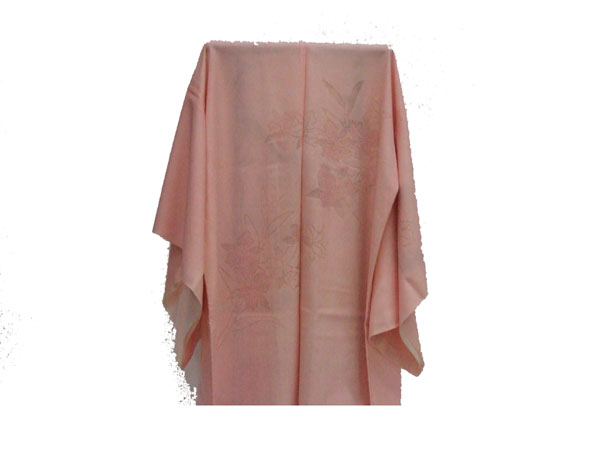 絽ちりめんドロンワ-ク 道行コ-ト 未仕立て品拍卖