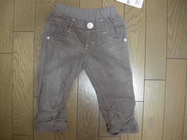 【新品】裏起毛地付ベッチンパンツ 80拍卖