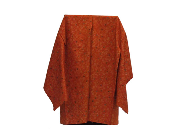 名門矢代から本染更紗文様道行コ-ト 未仕立て品拍卖